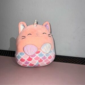 Squishmallows 10" Mitzie Cat Mermaid Unicorn Caticorn Kelly Toys Plush Excellent